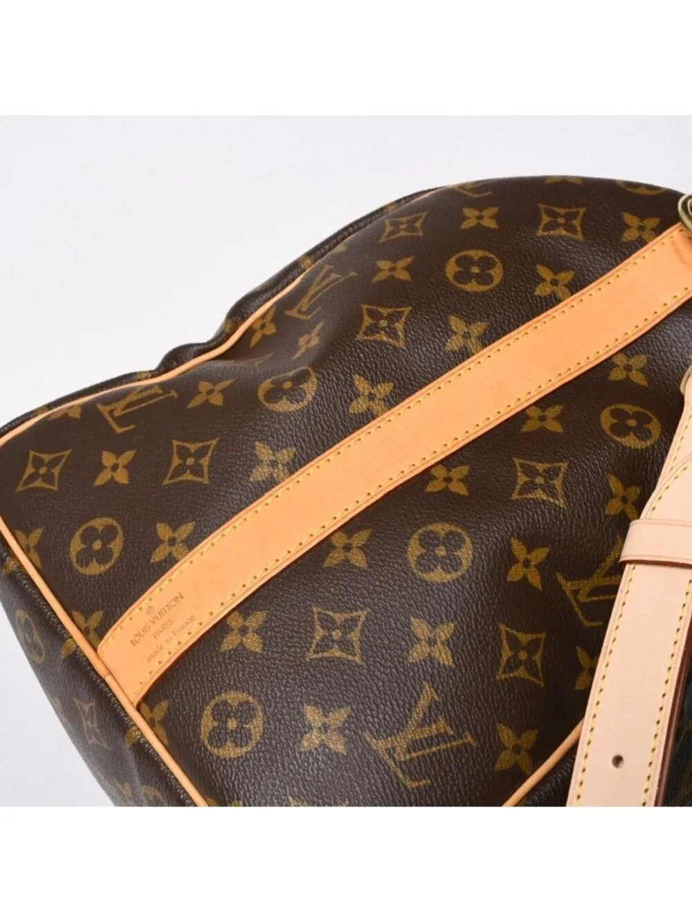 Louis Vuitton Monogram Keepall Bandouliere 50 Brown Boston Bag
